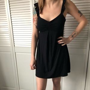 Comfortable mini black dress